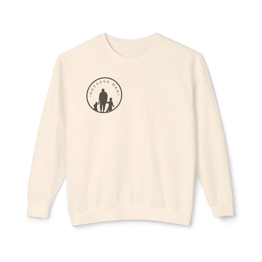 #1 Success Dad sweatshirt celebrates, empowers, and honors the true essence of fatherhood. (Unisex Lightweight Crewneck Sweatshirt)