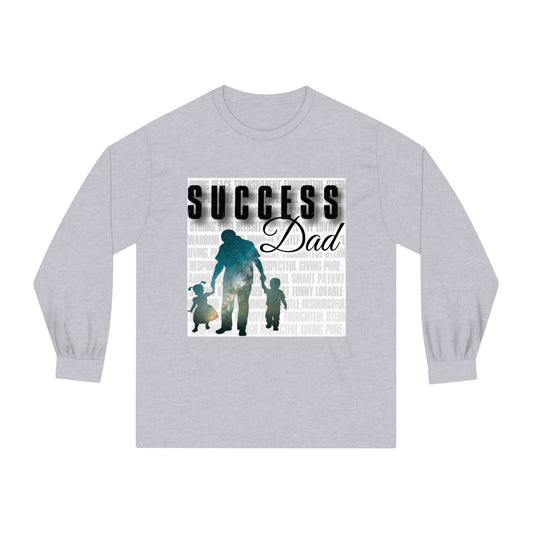 #1 Success Dad T-shirt celebrates, empowers, and honors the true essence of fatherhood. (Unisex Classic Long Sleeve T-Shirt)