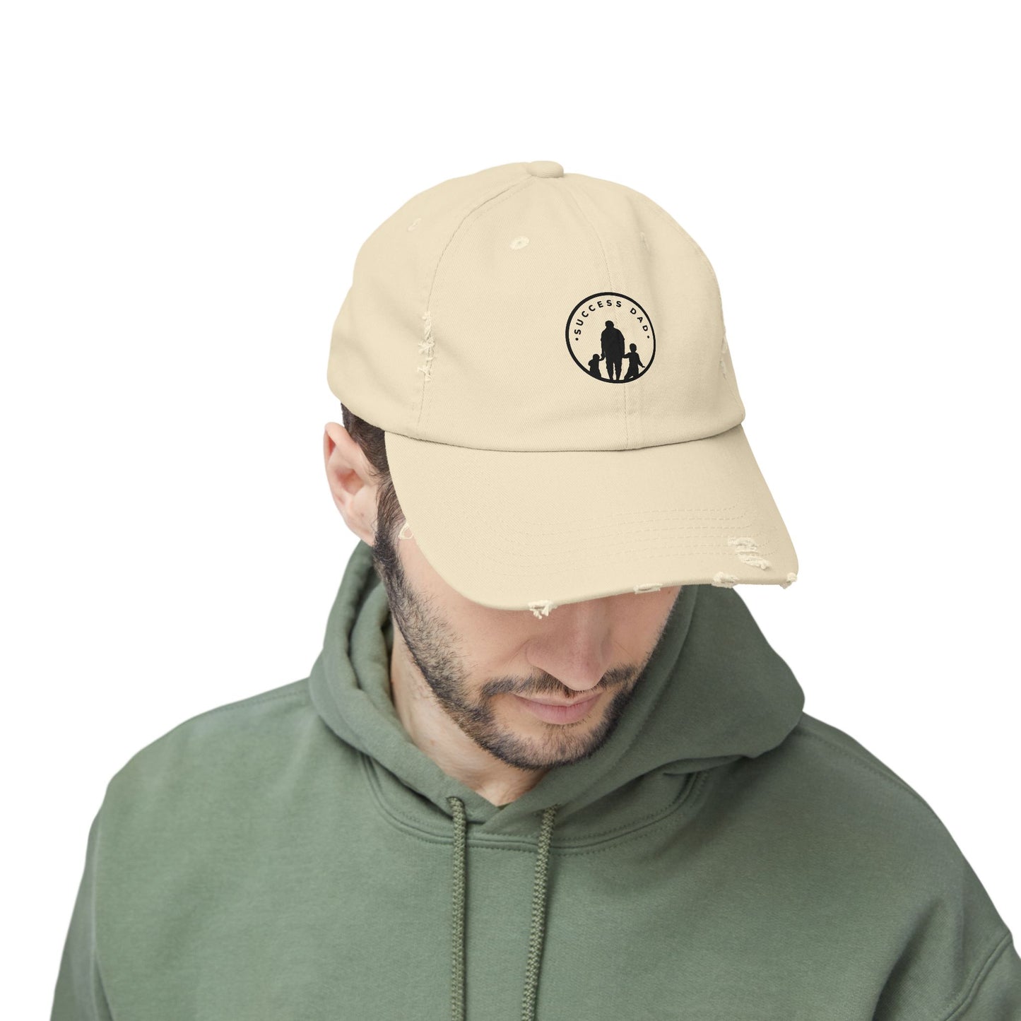#1 Success Dad Distressed Cap celebrates, empowers, and honors the true essence of fatherhood.  (Unisex)