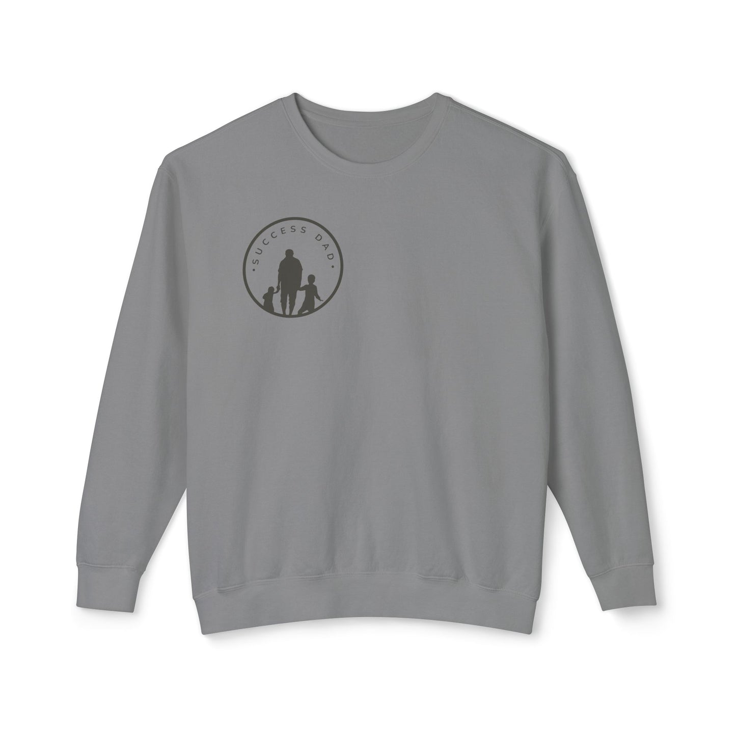 #1 Success Dad sweatshirt celebrates, empowers, and honors the true essence of fatherhood. (Unisex Lightweight Crewneck Sweatshirt)