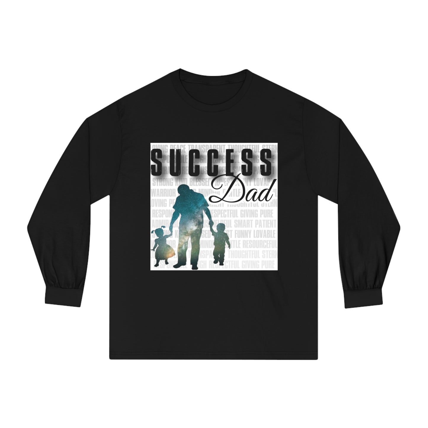 #1 Success Dad T-shirt celebrates, empowers, and honors the true essence of fatherhood. (Unisex Classic Long Sleeve T-Shirt)