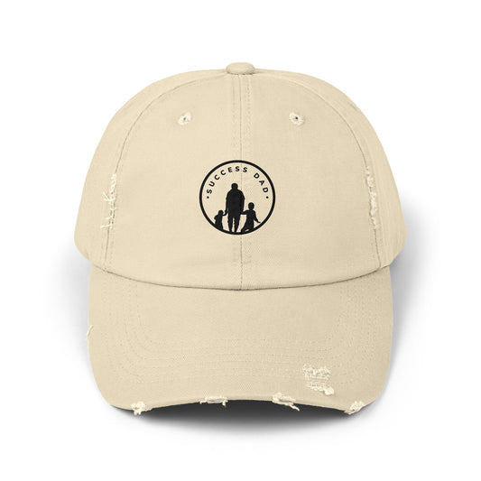 #1 Success Dad Distressed Cap celebrates, empowers, and honors the true essence of fatherhood.  (Unisex)
