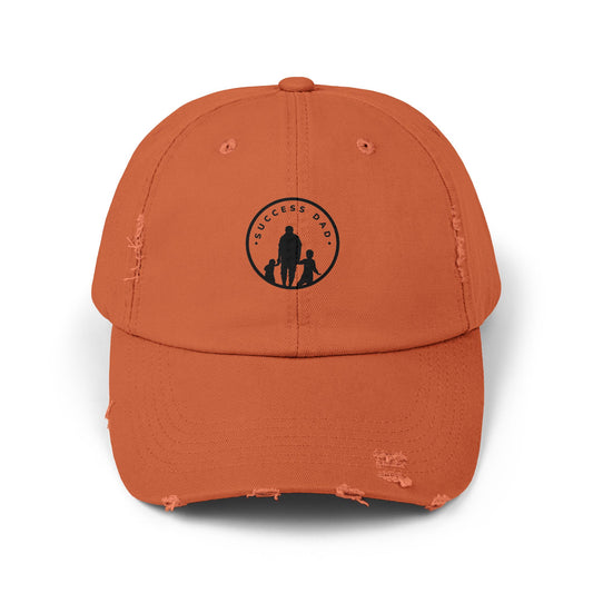 #1 Success Dad Distressed Cap celebrates, empowers, and honors the true essence of fatherhood.  (Unisex)