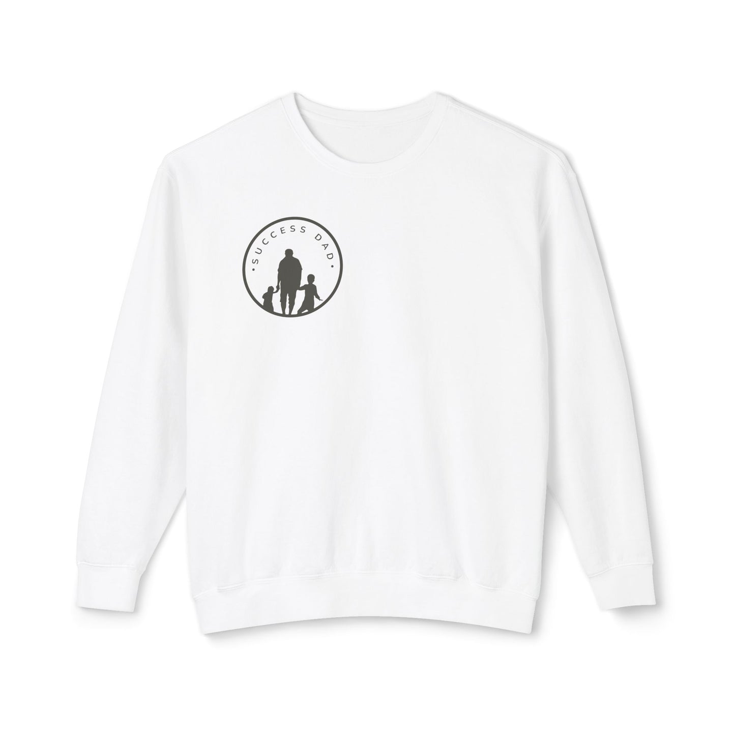 #1 Success Dad sweatshirt celebrates, empowers, and honors the true essence of fatherhood. (Unisex Lightweight Crewneck Sweatshirt)