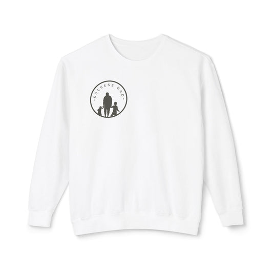 #1 Success Dad sweatshirt celebrates, empowers, and honors the true essence of fatherhood. (Unisex Lightweight Crewneck Sweatshirt)