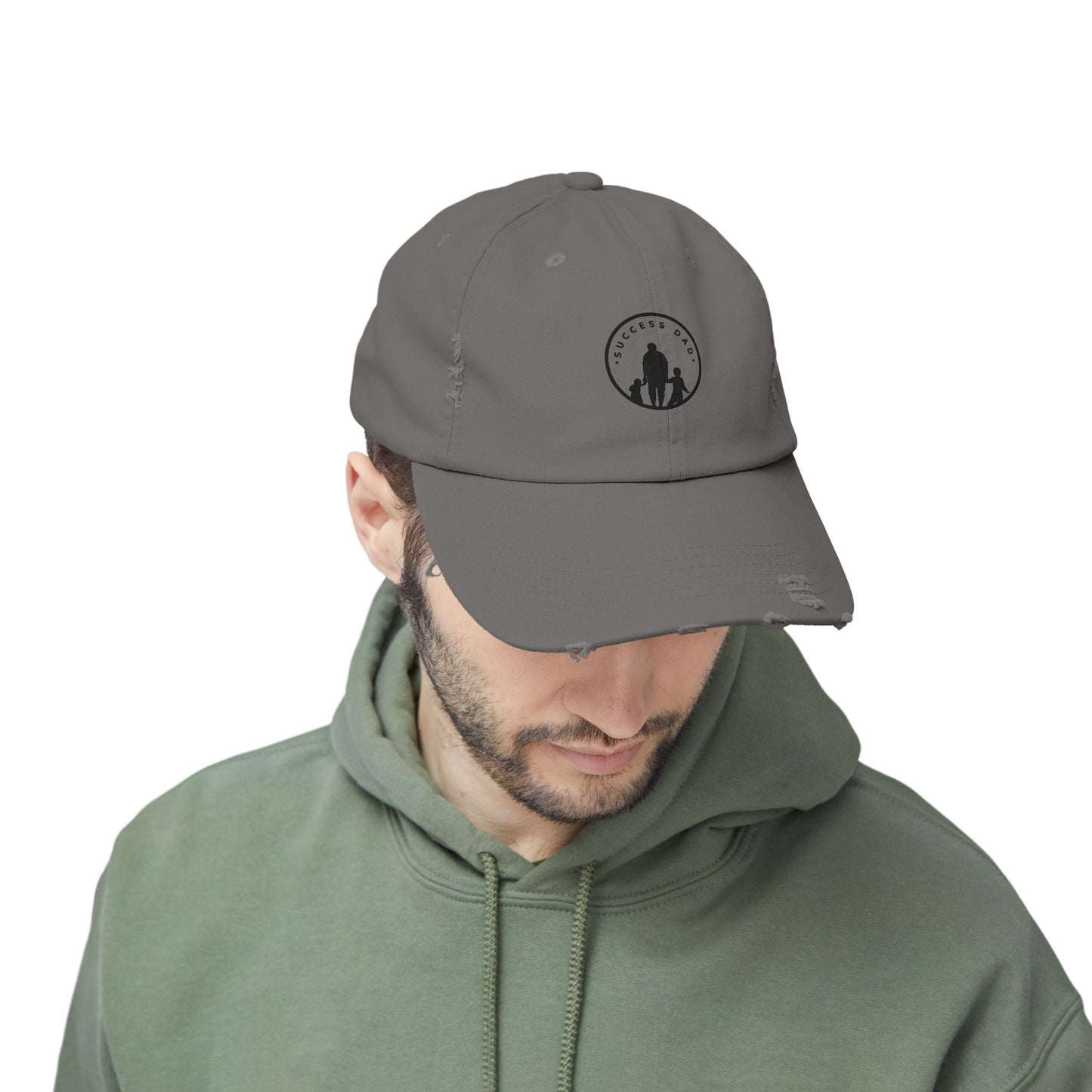 #1 Success Dad Distressed Cap celebrates, empowers, and honors the true essence of fatherhood.  (Unisex)